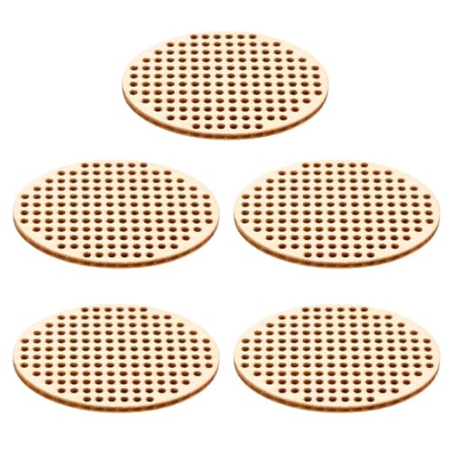 Gadpiparty 20 Stück Oval Holz Anhänger Blanko Kreuzstich Ornament Bastelmaterial für DIY Gravur und Dekoration für Projekte und von Gadpiparty