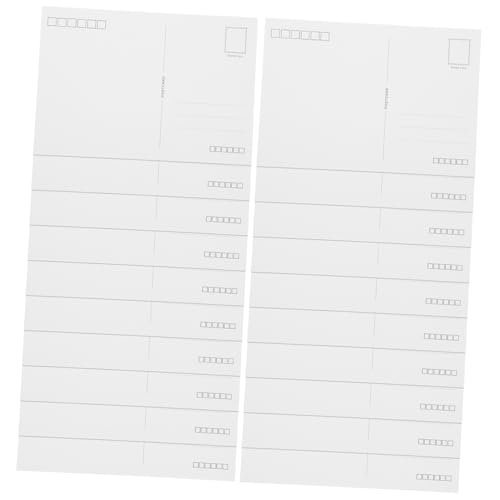 Gadpiparty 20 Stück Postkarte leere weiße Karten Kartenvorrat Glitzer-Karteikarte Weihnachtskarten farbige Umschläge leere Valentinskarten mit Umschlägen Karten auf Papierstau von Gadpiparty