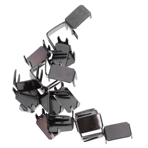 Gadpiparty 20 Stück Reißverschlussstopper Reißverschluss reparieren universeller Reißverschluss Reißverschluss-Metallstopper Reißverschlusswechsel stoppt reines Kupfer Black von Gadpiparty