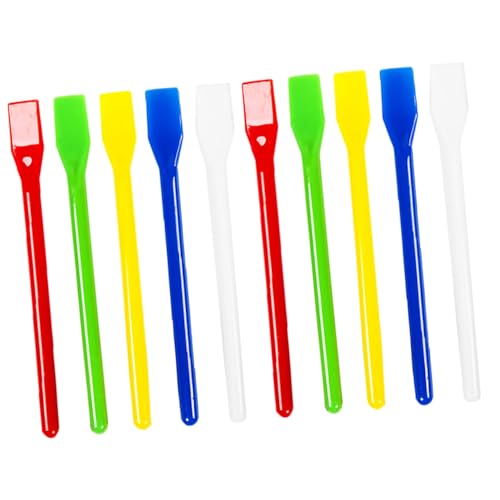 Gadpiparty 20 Stück Rührstab malen Farbstifte Farbrührstäbchen Stöcke Farbmischstab Aufsehen Malrührer Mischstäbchen aus Kunststoff Pigmentmischstab Plastik Wiederverwendbar Zufällige Farbe von Gadpiparty