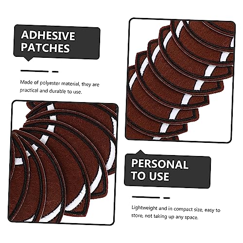 Gadpiparty 20 Stück Rugby Förmige Stickerei Aufnäher Patches zum Aufbügeln für Kleidung Jeans Rucksäcke Reparatur und Dekoration von Gadpiparty