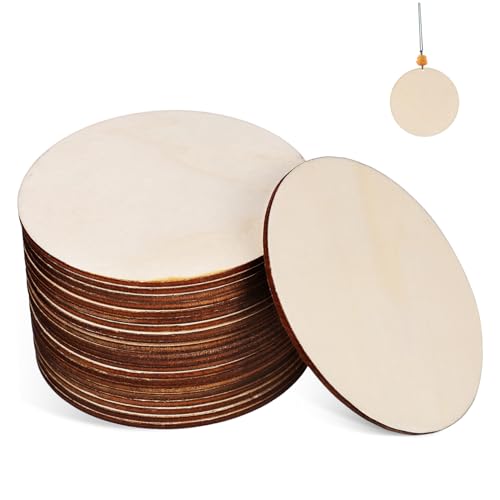 Gadpiparty 20 Stück Runde Holzscheiben Naturholz Buche DIY Holzplättchen zum Basteln Blanko Holzrondelle für Malerei Gravur Untersetzer Dekoration und Handwerk Gadpiparty 20 Stück Runde Holzscheiben Naturholz Buche DIY Holzplättchen zum Basteln Blanko Holzrondelle für Malerei Gravur Untersetzer Dekoration und Handwerk von Gadpiparty