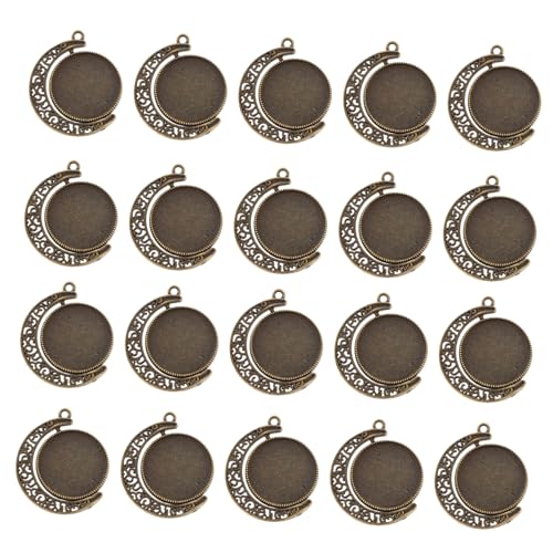 Gadpiparty 20 Stück Schmuckzubehör Aus Legierung Mond Anhänger Tablett Leere Lünette Hängende Anhänger Tabletts Schmuckherstellungs Tablett Schmuck Finding Lünette DIY Schmuckzubehör Gadpiparty 20 Stück Schmuckzubehör Aus Legierung Mond Anhänger Tablett Leere Lünette Hängende Anhänger Tabletts Schmuckherstellungs Tablett Schmuck Finding Lünette DIY Schmuckzubehör von Gadpiparty