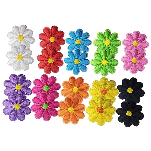 Gadpiparty 20 Stück Selbstklebende Aufkleber Benutzerdefinierter Patch Nähen Bügeldekor Sonnenblumen Flicken Für Kleidung Patches Für Rucksack Stoffblumen Flecken Rosa Gestickte Aufnäher von Gadpiparty