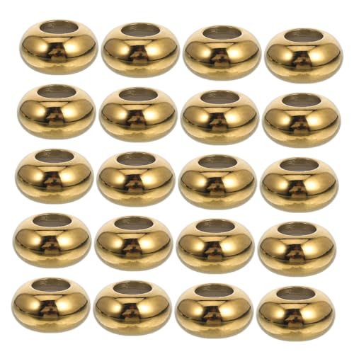 Gadpiparty 20 Stück Spacer Beads mit Gummiring Innenring Rutschfeste Positionierungsperlen für Armbänder Halsketten Hautfreundlich Langlebig DIY Schmuckzubehör Gadpiparty 20 Stück Spacer Beads mit Gummiring Innenring Rutschfeste Positionierungsperlen für Armbänder Halsketten Hautfreundlich Langlebig DIY Schmuckzubehör von Gadpiparty