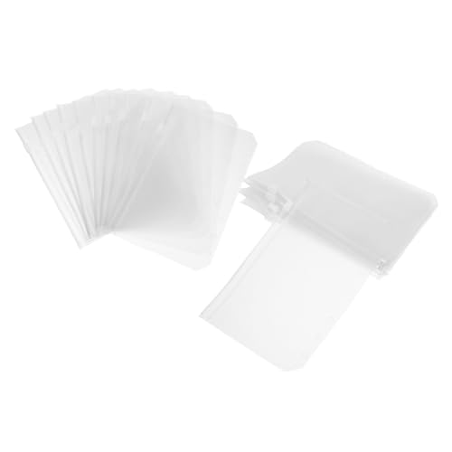 Gadpiparty 20 Stück Teiliges Binder Einlagen mit Reißverschluss Transparente Vielseitige Binder Taschen zur Organisation von Budgetumschlägen Quittungen Visitenkarten Passend für von Gadpiparty