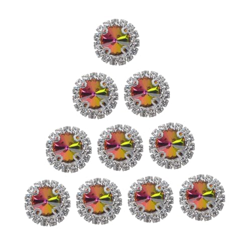 Gadpiparty 20 Stück Teiliges Flache Runde Irisierende Bastelstrasssteine aus Glas für DIY Schmuckherstellung und Hochzeitstischdeko Vielseitige Glitzersteine als Tischstreu für Brautparty Gadpiparty 20 Stück Teiliges Flache Runde Irisierende Bastelstrasssteine aus Glas für DIY Schmuckherstellung und Hochzeitstischdeko Vielseitige Glitzersteine als Tischstreu für Brautparty von Gadpiparty