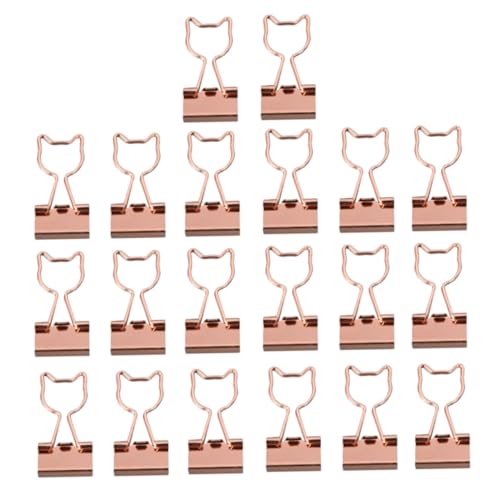 Gadpiparty 20 Stück Teiliges Metall Binder Clips Rosegold Katze Leichte Büroklammern zum Ordnen von Akten Vielseitige Papierklemmen für Schule und Büro Dekorative Organizing Clamps Langlebig Gadpiparty 20 Stück Teiliges Metall Binder Clips Rosegold Katze Leichte Büroklammern zum Ordnen von Akten Vielseitige Papierklemmen für Schule und Büro Dekorative Organizing Clamps Langlebig von Gadpiparty