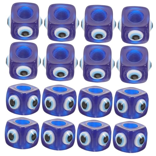 Gadpiparty 20 Stück Teiliges Resin Evil Eye Perlen Würfelform mit Blaue Augapfel Charms für Schmuckbastelset DIY Armbänder Halsketten Schmuckherstellung für Erwachsene Gadpiparty 20 Stück Teiliges Resin Evil Eye Perlen Würfelform mit Blaue Augapfel Charms für Schmuckbastelset DIY Armbänder Halsketten Schmuckherstellung für Erwachsene von Gadpiparty