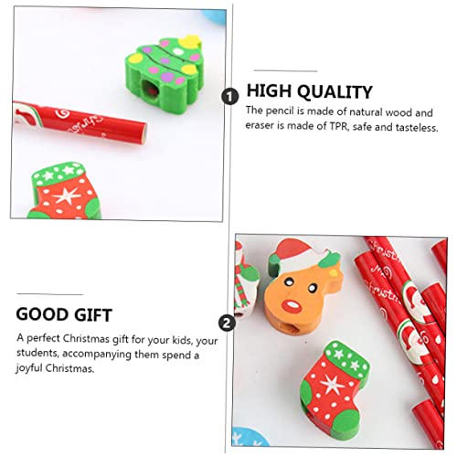 Gadpiparty 20 Stück Teiliges Weihnachtsbleistift mit Radiergummi Kinderfreundliche Holzbleistifte mit Weihnachtlichen Motiven Umweltfreundlich Leicht Glattes Schreiben für Schule und Party Gadpiparty 20 Stück Teiliges Weihnachtsbleistift mit Radiergummi Kinderfreundliche Holzbleistifte mit Weihnachtlichen Motiven Umweltfreundlich Leicht Glattes Schreiben für Schule und Party von Gadpiparty