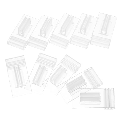 Gadpiparty 20 Stück Transparente Preisschildhalter Robuste Clip Halter für Preisschilder Etiketten und Preisdisplay Supermärkten Geschäften und Einkaufszentren Einfach zu Ersetzen und von Gadpiparty