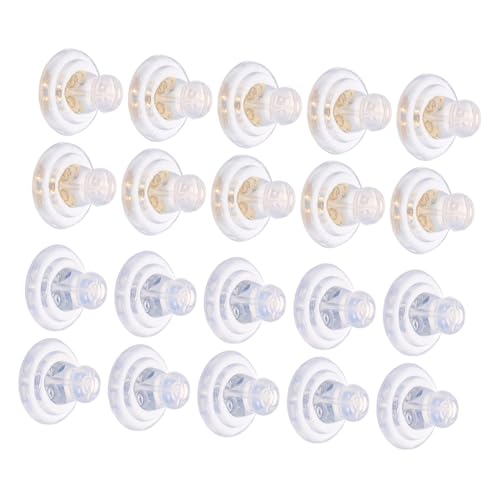 Gadpiparty 20 Stück Transparente Silikon-ohrring-verschlüsse Weich Sicherer Sitz Allergiefreundlich Leichte Ohrstecker-stopper für Damen und Herren DIY Schmuckzubehör Gadpiparty 20 Stück Transparente Silikon-ohrring-verschlüsse Weich Sicherer Sitz Allergiefreundlich Leichte Ohrstecker-stopper für Damen und Herren DIY Schmuckzubehör von Gadpiparty