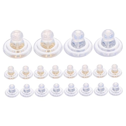 Gadpiparty 20 Stück Transparente Weiche Silikon-ohrring-verschlüsse Hautfreundliche Ohrstecker-ersatzteile mit Sicherem Halt Leicht und Langlebig Geeignet für Damen und Herren DIY von Gadpiparty