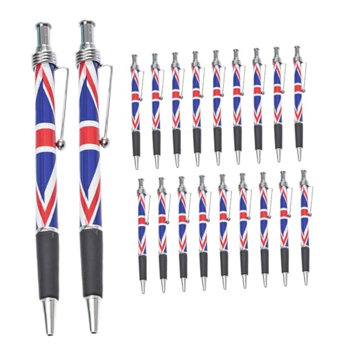 Gadpiparty 20 Stück Uk Flaggen Kugelschreiber mit Ergonomischem Griff Praktischem Klickmechanismus Glatter Schwarzer Britischem Flaggenmotiv für Büro Schule und Unterschriften Gadpiparty 20 Stück Uk Flaggen Kugelschreiber mit Ergonomischem Griff Praktischem Klickmechanismus Glatter Schwarzer Britischem Flaggenmotiv für Büro Schule und Unterschriften von Gadpiparty