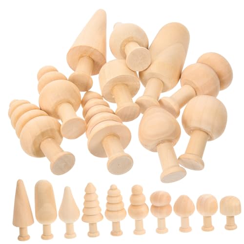 Gadpiparty 20 Stück Unbehandelte Mini Holzbaum Diy Bastelset Kreative Holzfiguren zum Bemalen für Dekoration für Handwerksprojekte Gadpiparty 20 Stück Unbehandelte Mini Holzbaum Diy Bastelset Kreative Holzfiguren zum Bemalen für Dekoration für Handwerksprojekte von Gadpiparty