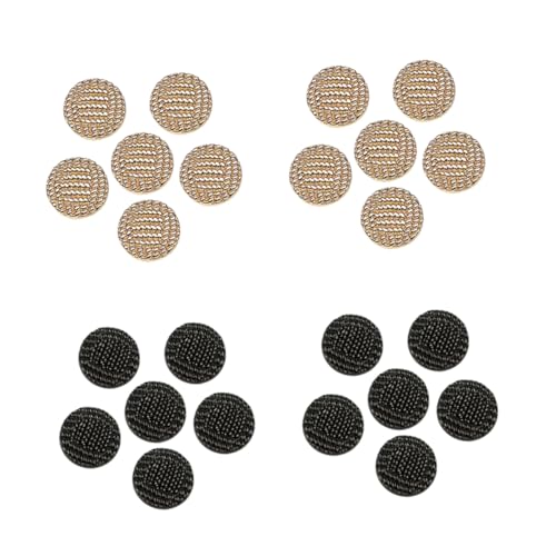 Gadpiparty 20 Stück Unisex Metallknöpfe für Bekleidung Hochwertige Nähknöpfe Glänzendem Gold und Schwarz für Blazer Anzüge und Diy Projekte Gadpiparty 20 Stück Unisex Metallknöpfe für Bekleidung Hochwertige Nähknöpfe Glänzendem Gold und Schwarz für Blazer Anzüge und Diy Projekte von Gadpiparty