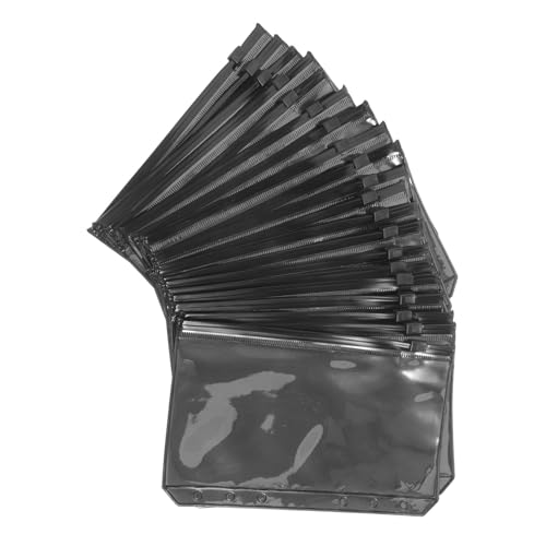 Gadpiparty 20 Stück a6 Reißverschlusstasche Datei Taschenordner Ordner mit 6 Löchern wiederverwendbar Binder-Beutel mit losen Blättern Ordnertaschen aus Kunststoff PVC Black Gadpiparty 20 Stück a6 Reißverschlusstasche Datei Taschenordner Ordner mit 6 Löchern wiederverwendbar Binder-Beutel mit losen Blättern Ordnertaschen aus Kunststoff PVC Black von Gadpiparty