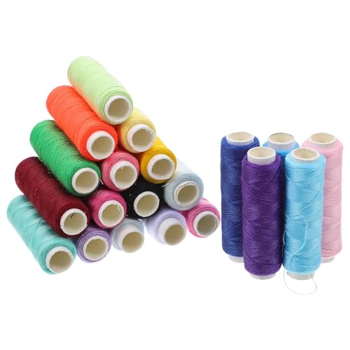 Gadpiparty 20-teiliges Handnähgarn-Set: Polyester-Nähgarn-Set zum Basteln und Reparieren von Kleidung – 20 Farben, 109 Yards, Quilting-Stickerei-Zubehör – Handnähwerkzeuge von Gadpiparty
