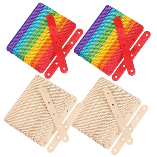 Gadpiparty 200 Stk. Bunte Eisstiele mit Vorgebohrten Löchern Leichte Glatte Holzstäbchen für Diy Bastelarbeiten für Partydeko Schul und Heimaktivitäten Gadpiparty 200 Stk. Bunte Eisstiele mit Vorgebohrten Löchern Leichte Glatte Holzstäbchen für Diy Bastelarbeiten für Partydeko Schul und Heimaktivitäten von Gadpiparty