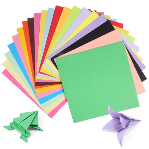 Gadpiparty 200 Stück Buntes Origami Origamipapier 8x8 farbiger Karton quadratisches Papier bunte Origami-Papiere Farbiges Kartonpapier farbiges Papier buntes Papier buntes Tonpapier Zellstoff von Gadpiparty