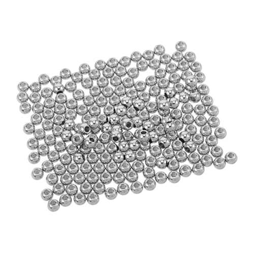 Gadpiparty 200 Stück Edelstahlperlen Runde Armbandperlen Abstandshalterperlen Für Schmuckherstellung Lose Abstandsperlen Halsketten Armbänder Schmuckperlen Silber Rostfreier Stahl Gadpiparty 200 Stück Edelstahlperlen Runde Armbandperlen Abstandshalterperlen Für Schmuckherstellung Lose Abstandsperlen Halsketten Armbänder Schmuckperlen Silber Rostfreier Stahl von Gadpiparty
