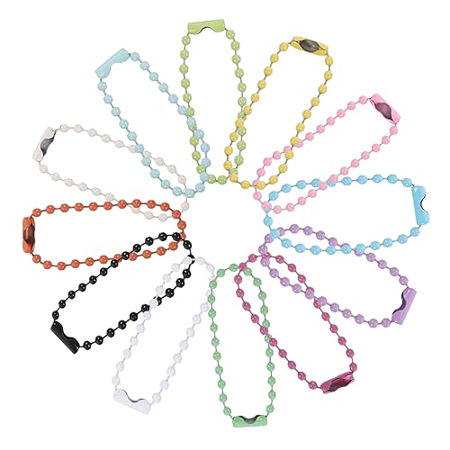 Gadpiparty 200 Stück Farbige Kugelkette Tags Kette Metallkette für Diy Schmuck Schlüsselanhänger Hängende Ornamente für Etiketten Hundemarken und Mehr Gadpiparty 200 Stück Farbige Kugelkette Tags Kette Metallkette für Diy Schmuck Schlüsselanhänger Hängende Ornamente für Etiketten Hundemarken und Mehr von Gadpiparty