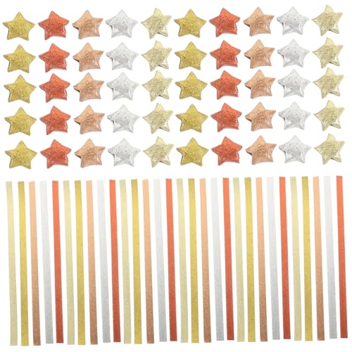Gadpiparty 200 Stück Glitzer Origami Papier Streifen DIY Bastelmaterial für Traditionelle Origami Figuren Buntes Faltpapier für Kreative Projekte für Familie und Farbverläufe Gadpiparty 200 Stück Glitzer Origami Papier Streifen DIY Bastelmaterial für Traditionelle Origami Figuren Buntes Faltpapier für Kreative Projekte für Familie und Farbverläufe von Gadpiparty
