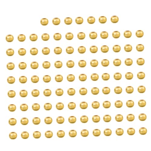 Gadpiparty 200 Stück Gold Metall Spacer Perlen Glatte Runde Abstandshalter Lose Perlen für DIY Schmuckherstellung für Armbänder Halsketten Charms Bastelprojekte Gadpiparty 200 Stück Gold Metall Spacer Perlen Glatte Runde Abstandshalter Lose Perlen für DIY Schmuckherstellung für Armbänder Halsketten Charms Bastelprojekte von Gadpiparty