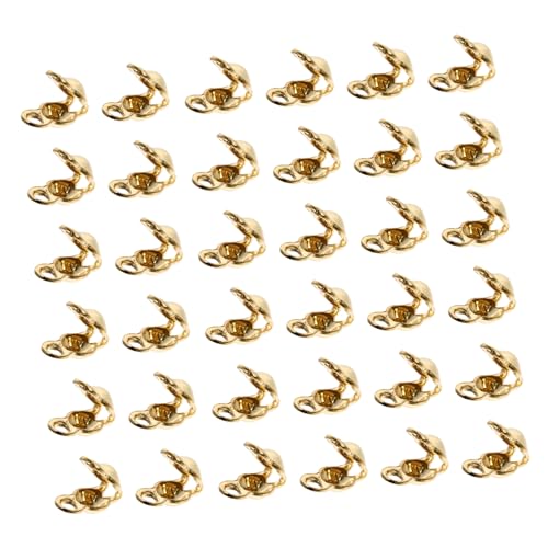 Gadpiparty 200 Stück Halskette-Armband-Verschluss für Verschlüsse doppelt Haken Armbandschnalle Schmuckverschlussanschluss DIY verschluss zubehör Halskette DIY Verschluss Legierung Golden von Gadpiparty