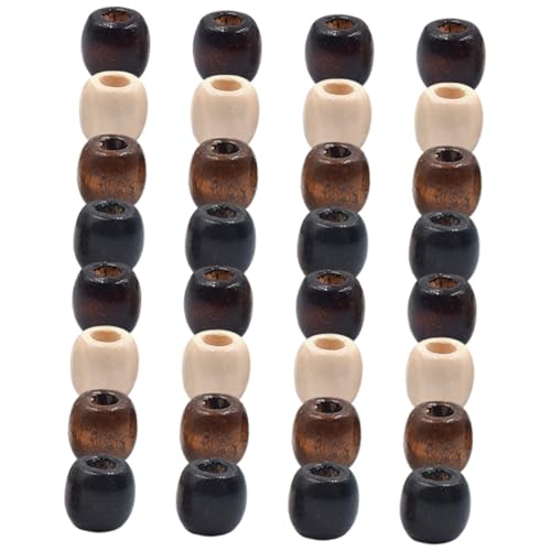 Gadpiparty 200 Stück Holzperlen für DIY Schmuckherstellung Große Holzperlen für Armbänder und Handwerksprojekte von Gadpiparty