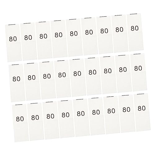 Gadpiparty 200 Stück Kleidergrößen Etiketten Faltbare Stoffetiketten Woven Größenmarkierungen für Kinderbekleidung und Handarbeiten Hautfreundlich und Sicher von Gadpiparty