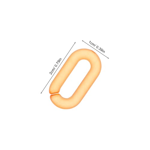 Gadpiparty 200 Stück Matte Regenbogen Acryl Oval Verbindungsringe Quick Link Clips Für DIY Geldbörsen Schlüsselbrillenketten Schmuckzubehör Leicht Tragbar Robust von Gadpiparty
