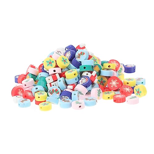 Gadpiparty 200 Stück Polymer Clay Perlen für DIY Schmuck Bunte Lose Perlen für Armbänder und Weihnachtsprojekte für Kreative Bastelarbeiten von Gadpiparty