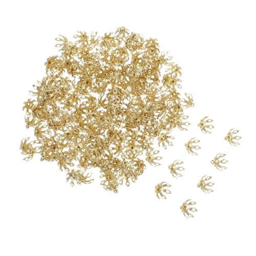 Gadpiparty 200 Stück Reine Kupfer Perlenkappen mit Krappenfassung Endkappen für Schmuckherstellung DIY Basteln Sicherer Sitz Glatte Kanten für Halsketten und Armbänder Gadpiparty 200 Stück Reine Kupfer Perlenkappen mit Krappenfassung Endkappen für Schmuckherstellung DIY Basteln Sicherer Sitz Glatte Kanten für Halsketten und Armbänder von Gadpiparty
