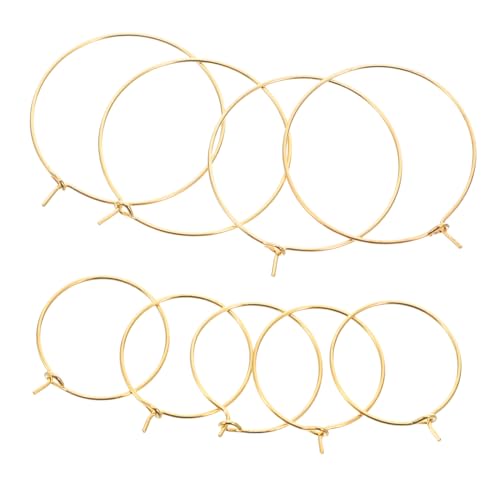 Gadpiparty 200 Stück Runde Ohrringringe aus Langlebigem Eisen für DIY Schmuckherstellung Vielseitige Ohrringhaken Zubehör für Kreative Ohrschmuckgestaltung zum Selbermachen von Gadpiparty