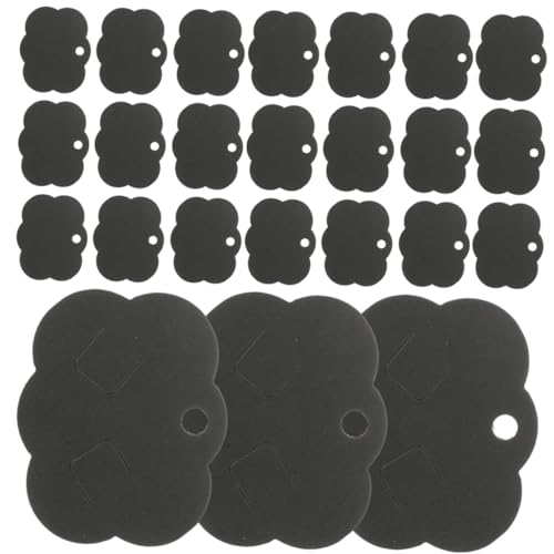 Gadpiparty 200 Stück Schmuckverpackung für kleine Unternehmen Schild Showcase leer Karten Schmuck Reiz Anzeigekarten für Schmuck Schlüsselanhänger Verpackung Kraftpapier Black von Gadpiparty