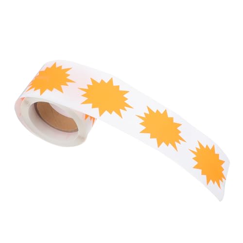 Gadpiparty 200 Stück Selbstklebende Etiketten für Garagenverkäufe Orangefarbene Burst Papier Schnäppchenpreise für Einzelhandel und Märkte Gadpiparty 200 Stück Selbstklebende Etiketten für Garagenverkäufe Orangefarbene Burst Papier Schnäppchenpreise für Einzelhandel und Märkte von Gadpiparty