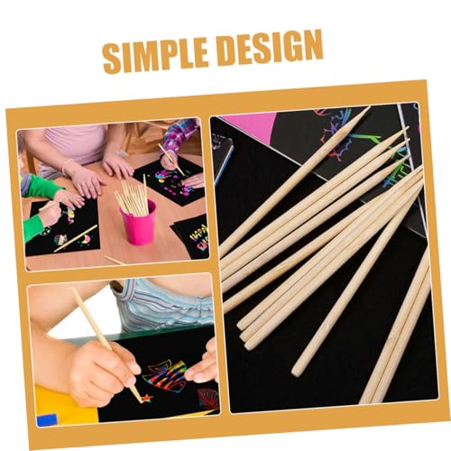 Gadpiparty 200 Stück Teiliges Holz Doppelseitig Spitz und Rund für Kratzbilder Malen DIY und Erwachsene Stabile Glatte Kratzpapier sticks ohne Grate Gadpiparty 200 Stück Teiliges Holz Doppelseitig Spitz und Rund für Kratzbilder Malen DIY und Erwachsene Stabile Glatte Kratzpapier sticks ohne Grate von Gadpiparty