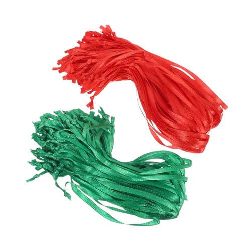 Gadpiparty 200 Stück Weihnachtsornament Seile Weihnachtsornament Aufhänger Feststellseile Weihnachtsbaum Bandhaken Weihnachtsbaum Ornament Aufhänger von Gadpiparty