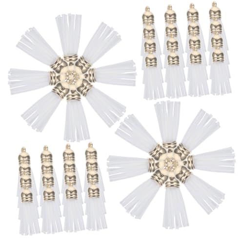 Gadpiparty 200 Stück Weiße Pu-leder Quasten Anhänger mit Kappe für Schmuckherstellung Taschenanhänger Schlüsselanhänger DIY Bastelzubehör für Handtaschen und Accessoires Gadpiparty 200 Stück Weiße Pu-leder Quasten Anhänger mit Kappe für Schmuckherstellung Taschenanhänger Schlüsselanhänger DIY Bastelzubehör für Handtaschen und Accessoires von Gadpiparty