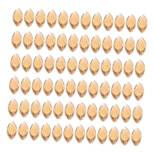 Gadpiparty 200Stücke Acryl Strasssteine Flache Rückseite DIY Dekoration Für Kleidung Umweltfreundliches Material Vielseitig Einsetzbar Für Hochzeitskostüme Und Accessoires Glänzende von Gadpiparty