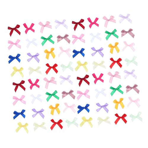 Gadpiparty 200Stücke Bunte Satin Schleifen Dekoration für Kostüme und Handgefertigte Schleifenknoten für Partys Weihnachten und DIY Projekte Gemischte Farben von Gadpiparty