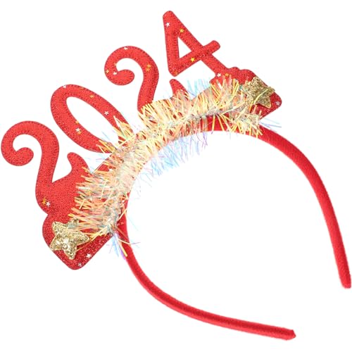 Gadpiparty 2024 Neujahrs-Stirnbänder Tiara Frohes Neues Jahr Haarband Glitzer Pailletten Sterne Kopfbedeckung Für 2024 Frohes Neues Jahr Vorabend Partydekorationen Neujahr Partygeschenke von Gadpiparty