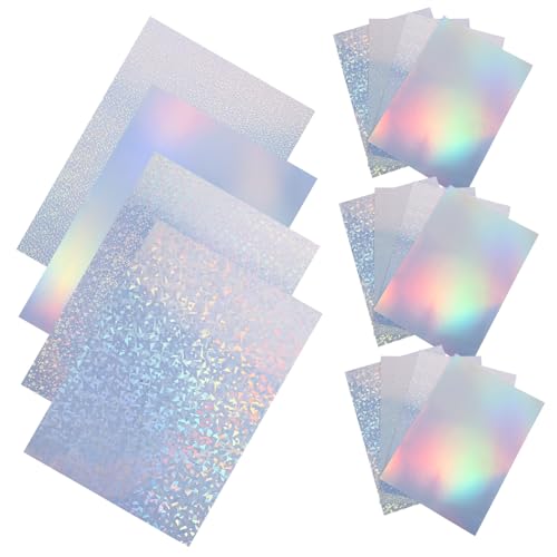 Gadpiparty 20Blätter Druckbare Selbstklebende Wasserdichte Aufkleber für Tintenstrahl und Laserdrucker Vielseitige Beschriftungs und Adressetiketten für Organisation von Gadpiparty