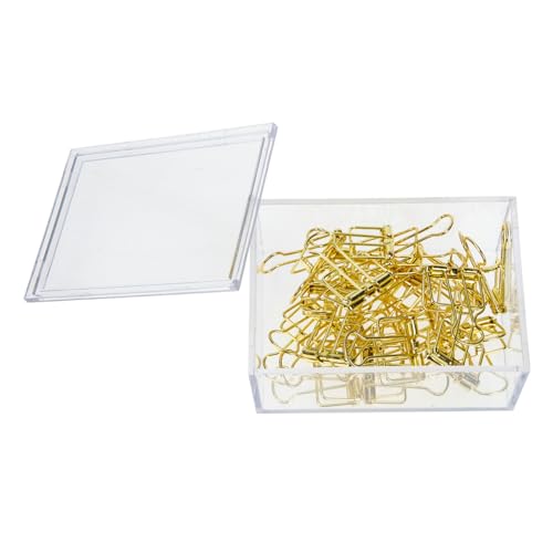 Gadpiparty 20Stücke Goldene Binder Clips Multifunktionale Büroklammern für Dokumente Schule und Kreative Projekte Rostbeständige Klemmen für Halt und Optimale von Gadpiparty