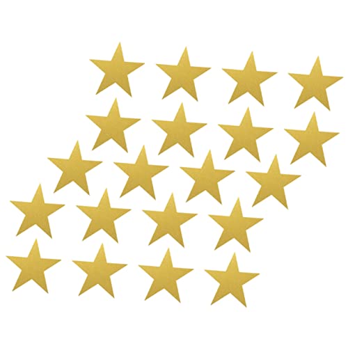 Gadpiparty 20Stücke Goldene Papier Fünfzacksterne für DIY Dekorationen für Klassenzimmer Partys und Kinderzimmer Handgeschnittene Papierschnitte für Wandgestaltung von Gadpiparty