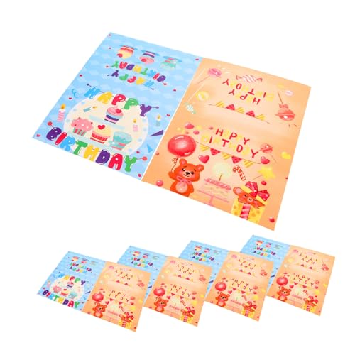 Gadpiparty 20Stücke Handgezeichnete Geburtstagskarten Set Niedliche Klappkarten für Freunde und Familie Verschenken mit Hochwertiger Handwerkskunst und Praktischem Design von Gadpiparty