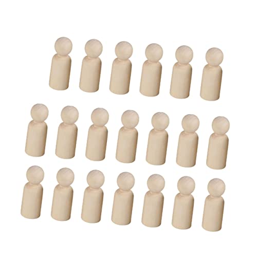 Gadpiparty 20Stücke Holzfiguren Puppen zum Bemalen für DIY Graffiti Puppen Hölzerne Marionetten für Bastelprojekte und Wohnkultur für Kinderhandwerk und von Gadpiparty