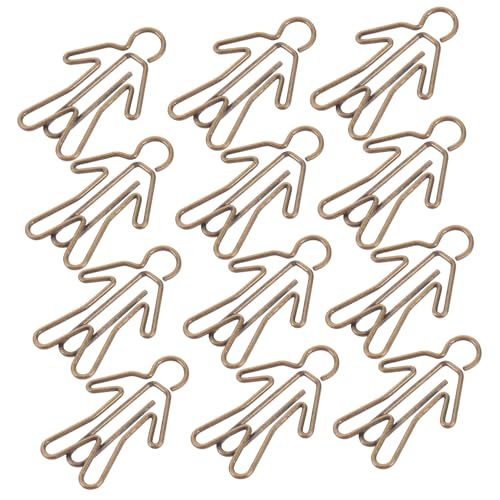 Gadpiparty 20Stücke Kreative Mini Büroklammern aus Metall Antik Goldene Vogel und Figuren Designs Vielseitig für Büro Schule und Zuhause für von Gadpiparty