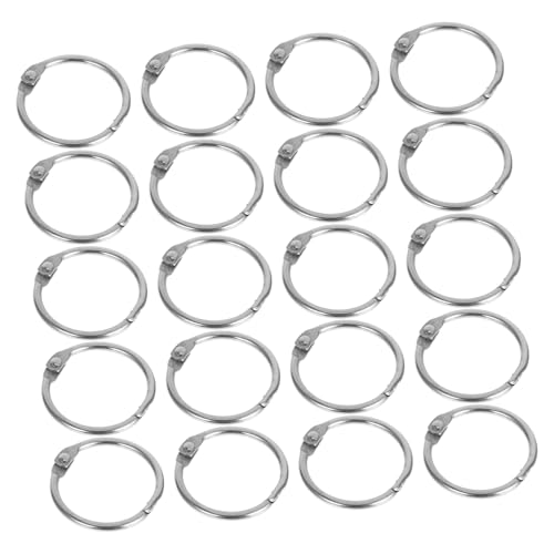 Gadpiparty 20Stücke Metall Buchringe Langlebige Loseblatt Binderringe Einfach zu Öffnen für Scrapbooking Karteikarten und Dokumente für Büro und Schule Gadpiparty 20Stücke Metall Buchringe Langlebige Loseblatt Binderringe Einfach zu Öffnen für Scrapbooking Karteikarten und Dokumente für Büro und Schule von Gadpiparty